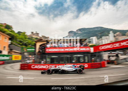 Monte Carlo / Monaco - 05/27/2018 - # 18 Promenade Lance (CAN) dans sa Williams FW41 au cours de la Monaco GP Banque D'Images