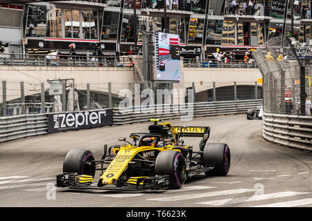 Monte Carlo / Monaco - 05/27/2018 - # 55 Carlos Sainz (ESP) dans son Reault L.R.18 lors de la Monaco GP Banque D'Images