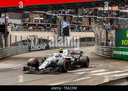 Monte Carlo / Monaco - 05/27/2018 - # 35 Sergey SIROTKIN (RUS) dans sa Williams FW41 au cours de la Monaco GP Banque D'Images