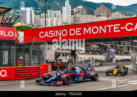 Monte Carlo / Monaco - 05/27/2018 - # 10 Pierre GASLY (FRA) dans sa Toro Rosso STR13 Honda lors de la Monaco GP Banque D'Images