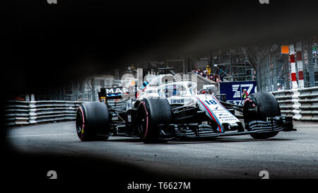 Monte Carlo / Monaco - 05/27/2018 - # 18 Promenade Lance (CAN) dans sa Williams FW41 au cours de la Monaco GP Banque D'Images