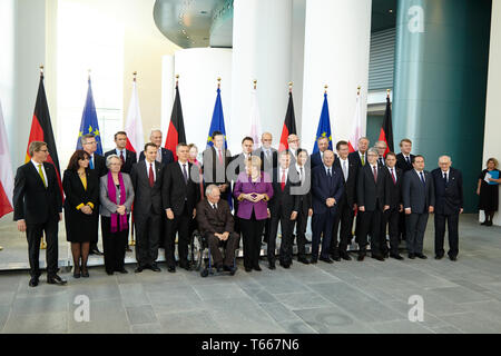 12. Consultations intergouvernementales germano-polonaise Banque D'Images