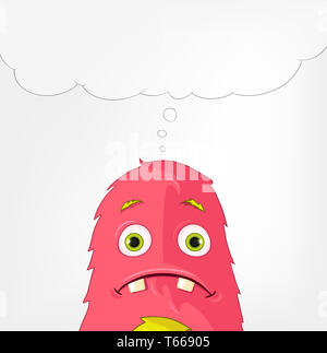 Funny Monster. Engry. Banque D'Images