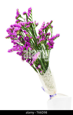 Bouquet de fleurs mauve statice ce arrangement Banque D'Images