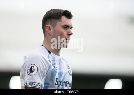 Londres, ANGLETERRE - 27 avril : Michael Keane de Everton FC ressemble au cours de la Premier League match entre Crystal Palace et Everton FC à Selhurst Park le 27 avril 2019 à Londres, Royaume-Uni. (Photo par Sebastian Frej/MO Media) Banque D'Images
