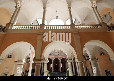 À Gênes, Italie , sur avril/01/2018, cour de Palais Doria Tursi Banque D'Images