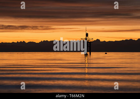 Le lac de Constance, Allemagne du Sud, d'avant-pays alpin Banque D'Images