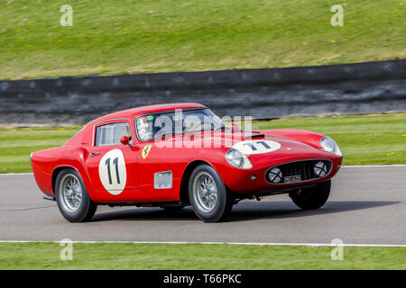 1958 Ferrari 250 GT Tour de France avec Kim pilote pendant l'Taylor-Smith Tony Regard course pour le trophée à la 77e réunion des membres de Goodwood, Sussex, UK. Banque D'Images