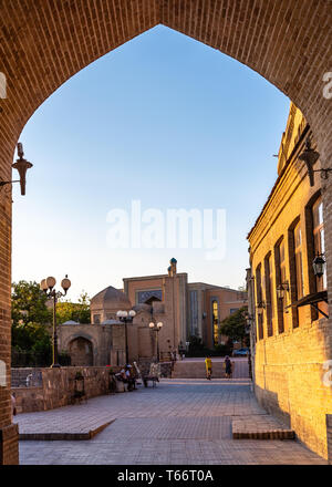 La vieille ville de Boukhara au coucher du soleil Banque D'Images