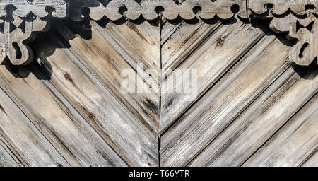 Grunge old weathered wood sculptures avec surface contexte Banque D'Images