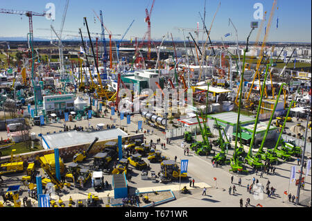 Salon professionnel pour les machines de construction, intitulé BAUMA Banque D'Images