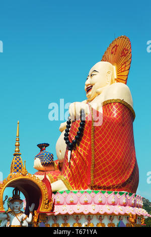 Dans Big Buddha temple Wat Plai Laem Banque D'Images