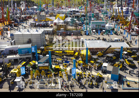 Salon professionnel pour les machines de construction, intitulé BAUMA Banque D'Images