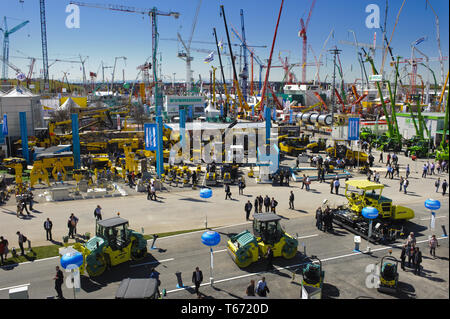 Salon professionnel pour les machines de construction, intitulé BAUMA Banque D'Images