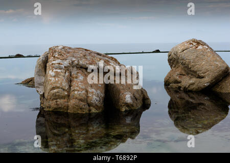 Le bassin de marée Glencairn sur la côte de False Bay, près du Cap, en Afrique du Sud Province Banque D'Images