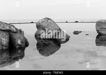 Le bassin de marée Glencairn sur la côte de False Bay, près du Cap, en Afrique du Sud Province Banque D'Images