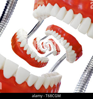 Découpe Modèle dentier Droste Banque D'Images