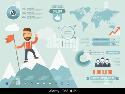 Modèle infographique Technologie Banque D'Images