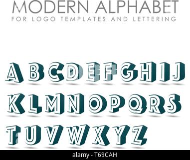 LOGO DE L'alphabet MODERNE LETTRE Illustration de Vecteur
