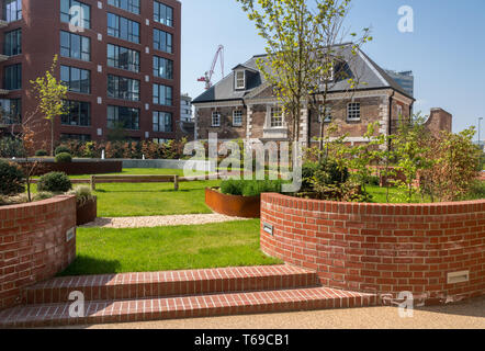 Conversion de l'ancien arsenal des immeubles à appartements modernes Banque D'Images