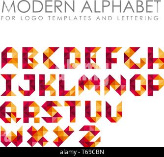 LOGO DE L'alphabet MODERNE LETTRE Illustration de Vecteur