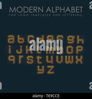 LOGO DE L'alphabet MODERNE LETTRE Illustration de Vecteur
