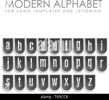LOGO DE L'alphabet MODERNE LETTRE Illustration de Vecteur