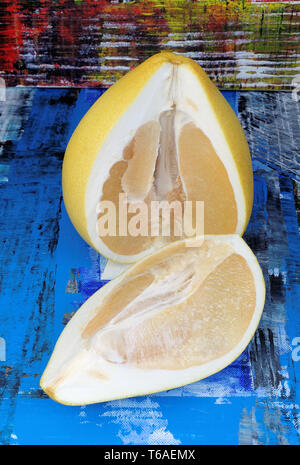 Honey pomelo (Citrus maxima, Citrus grandis) Banque D'Images