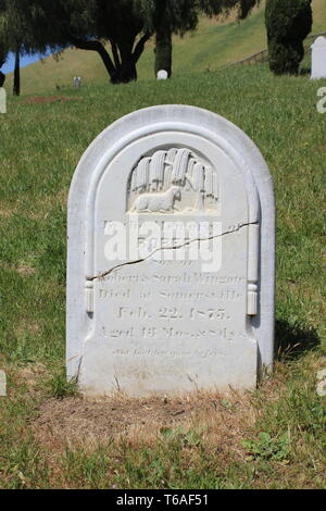 Rose Hill Cemetery, Black Diamond Mines Regional Preserve et Antioch, Californie Banque D'Images