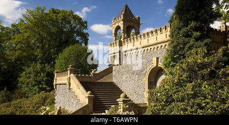 Escalier extérieur Ibach Dicke Treppe dans park Barmer Anlagen, Wuppertal, Allemagne Banque D'Images