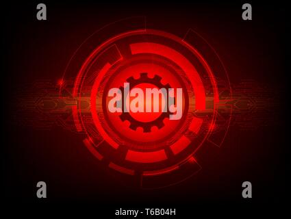 Couleur rouge Résumé Contexte La technologie numérique concept. Vector illustration Illustration de Vecteur
