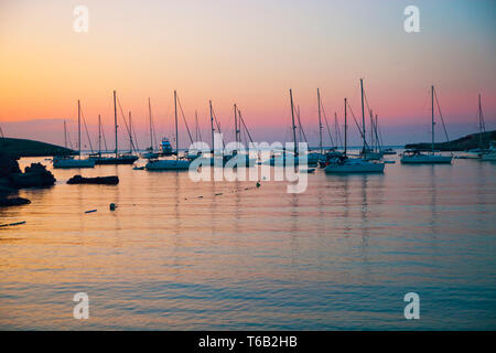 Arenal Petit. Portinatx. Ibiza. Îles Baléares. L'Espagne. Banque D'Images