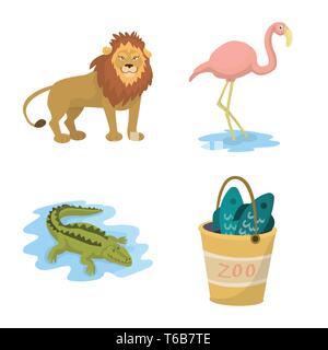 Flamingo,lion,crocodile,mignon,benne,rose,poisson,alligator,jungle,Afrique,mane,funny, pêche, chef, le carassin,oiseaux,fierté,France,vert,carp,mascotte,exotiques,prédateur,le brochet,la queue,Heron,alimentation,zoo,parc,animal,Safari,forêt,nature,fun,flore,faune,set,animation,vector icon,illustration,collection,isolé,design,graphisme,élément signe,caricature,couleur,vecteurs vecteur , Illustration de Vecteur