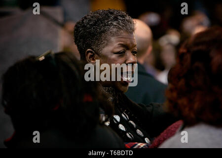 Campagnes de l'ancien Président Bill Clinton à Lakewood pour son épouse Hillary Rodham Clinton, qui est en cours d'exécution contre Obama comme candidat à la présidence 2009. Banque D'Images