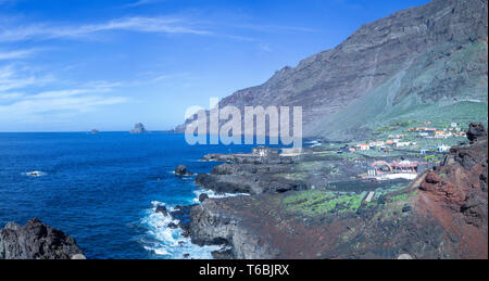 El Hierro - Las Puntas dans la vallée d'El Golfo Banque D'Images