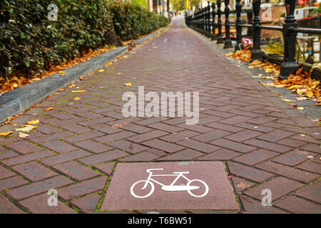 Location lane sign in Amsterdam Banque D'Images