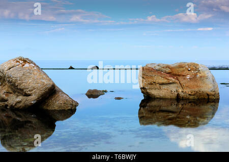 Le bassin de marée Glencairn sur la côte de False Bay, près du Cap, en Afrique du Sud Province Banque D'Images