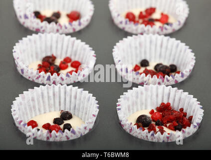 Des matières premières de base Muffin Banque D'Images