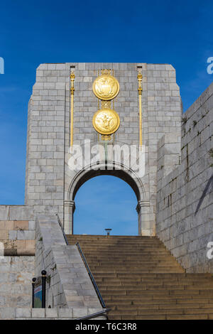 Gibraltar, Line Wall Road, American War Memorial Banque D'Images