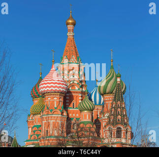 La Cathédrale Saint-Basile, Moscou, Russie Banque D'Images