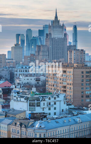 Paysage urbain, ministère des Affaires étrangères, Moscou, Russie Banque D'Images