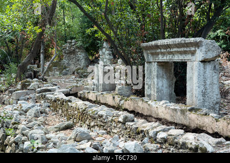 Asien, Türkei, Provinz Antalya, Olympos von Ausgrabungen Banque D'Images