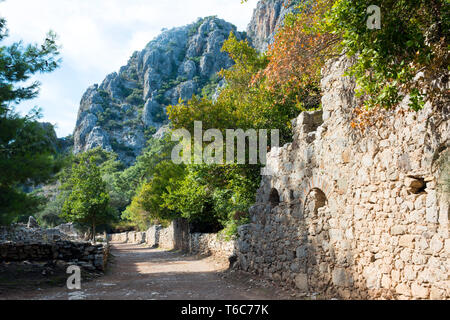 Asien, Türkei, Provinz Antalya, Olympos von Ausgrabungen Banque D'Images