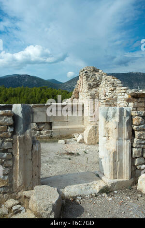 Asien, Türkei, Provinz Antalya, Antalya, Ausgrabungen der antiken Stadt Rhodiapolis Banque D'Images