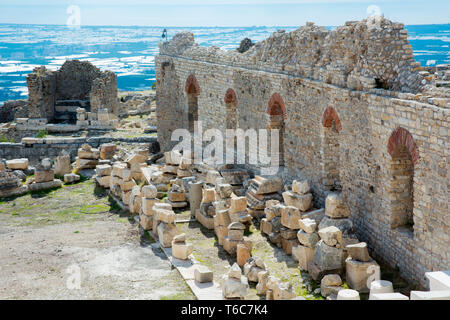 Asien, Türkei, Provinz Antalya, Antalya, Ausgrabungen der antiken Stadt Rhodiapolis Banque D'Images