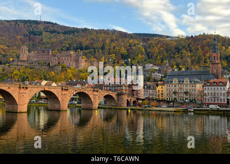 Heidelberg en automne Banque D'Images