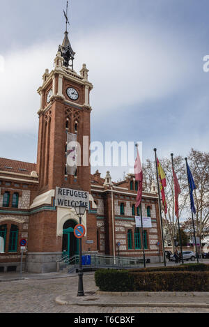 Casa del Reloj - Réveil Chambre bâtiment dans Matadero Madrid arts centre situé dans l'ancien abattoir dans le quartier de Arganzuela, Madrid, Espagne Banque D'Images