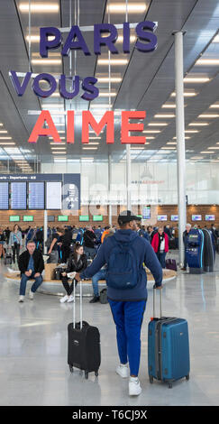 L'aéroport d'ORLY LE NOUVEAU TERMINAL 3 Banque D'Images