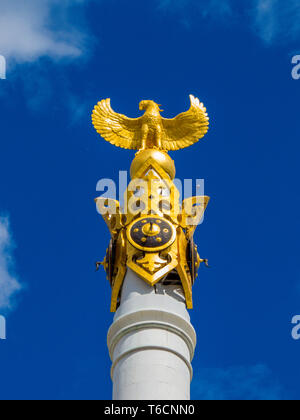 Eli Kazakh Monument sur la place de l'indépendance, le Kazakhstan, Nursultan Banque D'Images