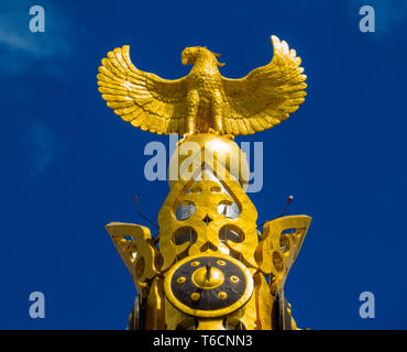 Eli Kazakh Monument sur la place de l'indépendance, le Kazakhstan, Nursultan Banque D'Images